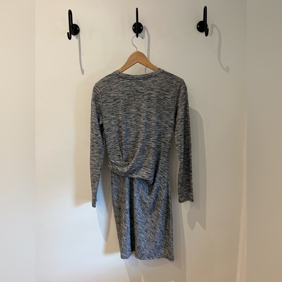 Club Monaco side ruched bodycon dress, marled grey - Picture 4 of 4